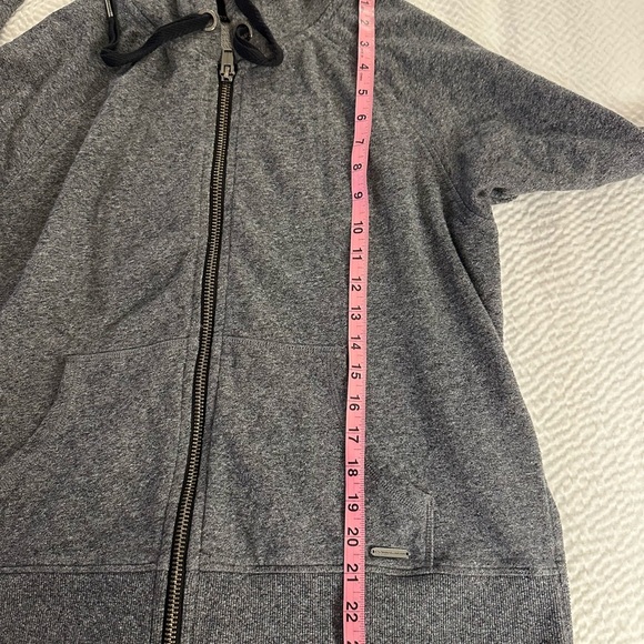 Donna Karan Charcoal Zip-Up Hoodie - Picture 6 of 16